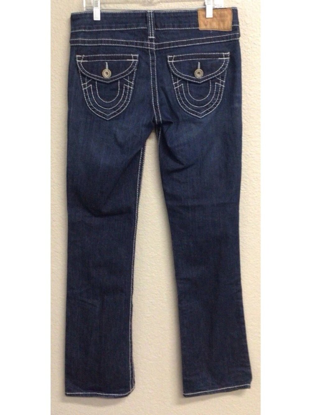 Vintage True Religion Jeans Womens Size 31 Flare Flap Pockets Billy Natural